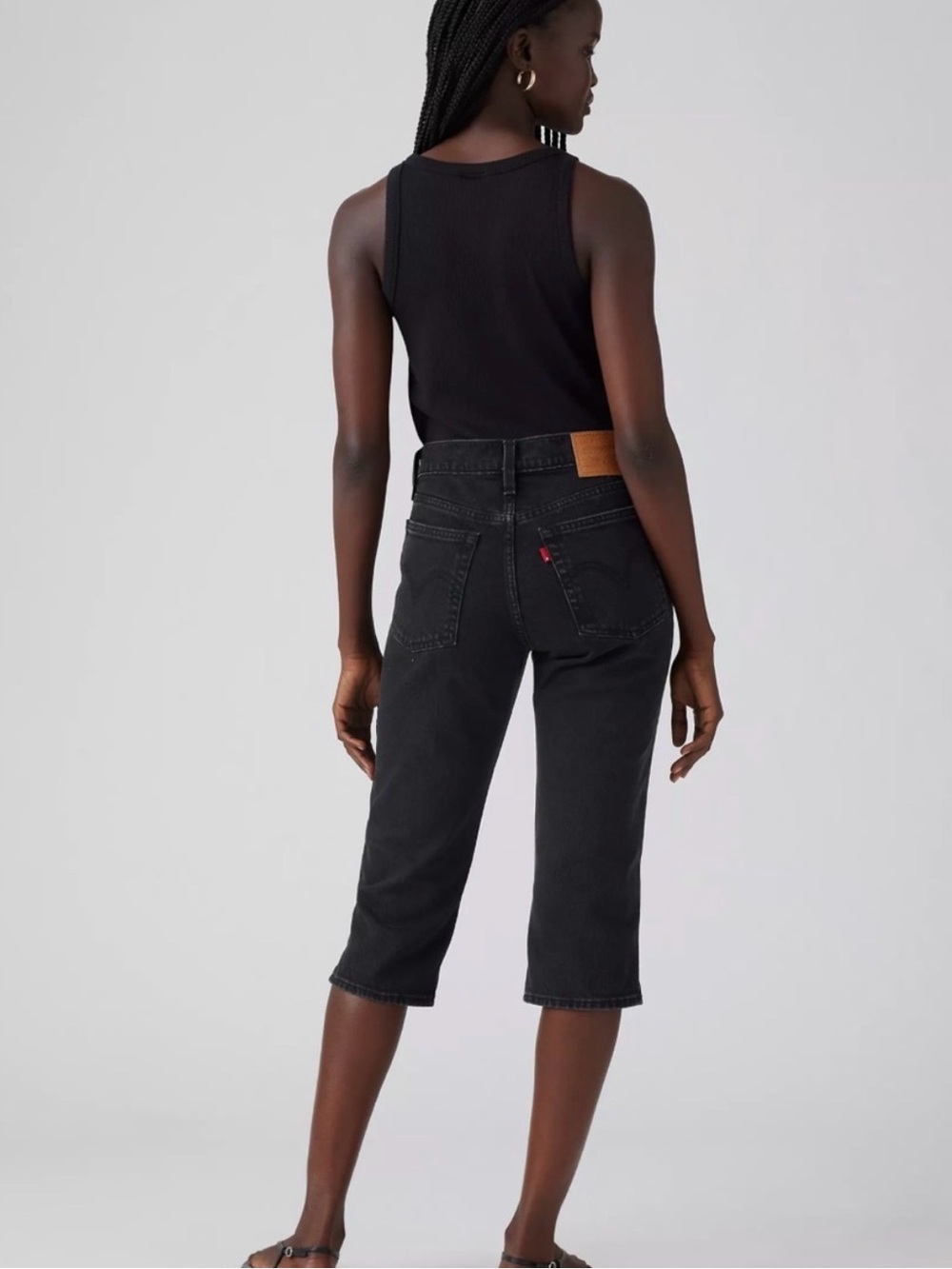 Levi's Black Wedgie Capris Shorts - Picture 5 of 5